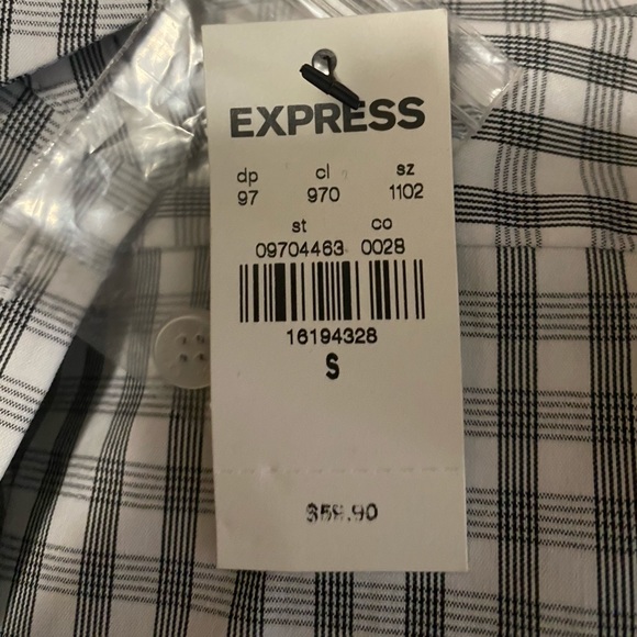 Women’s express button down dress shirt collared - Picture 6 of 6